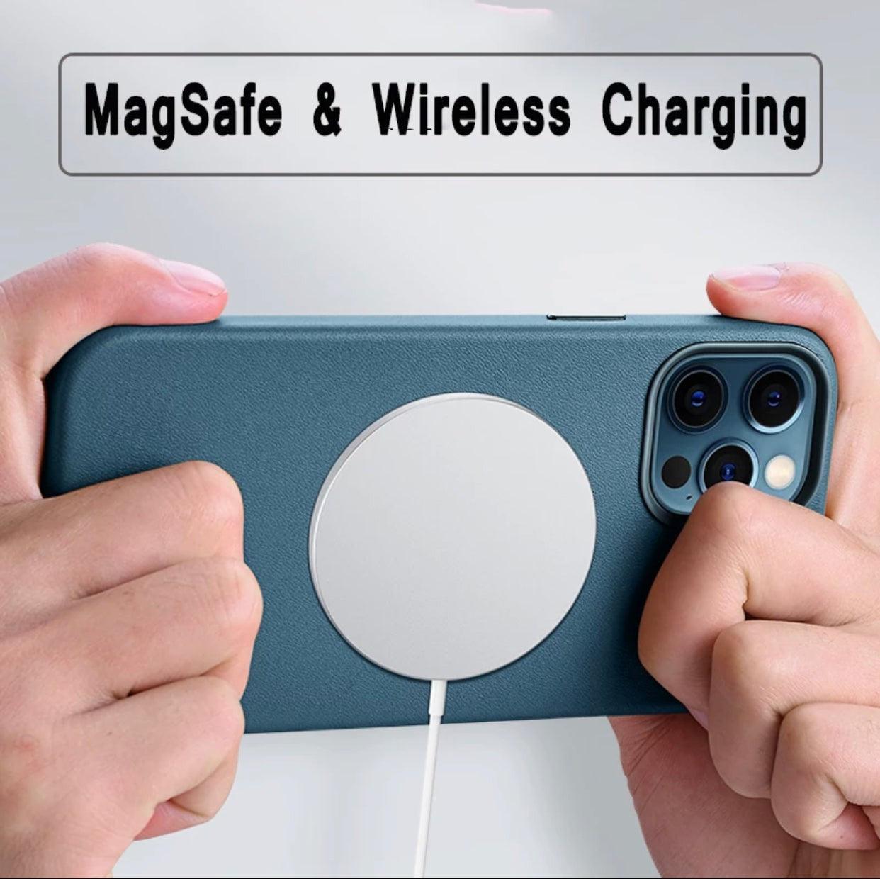 MagSafe Leather iPhone 12 Caser | Super Savings Technologies MagSafe Leather iPhone 12 Caser | Super Savings Technologies
